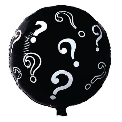 Balao Met. 18pol 45 Cm polCha Revelacaopol Preto