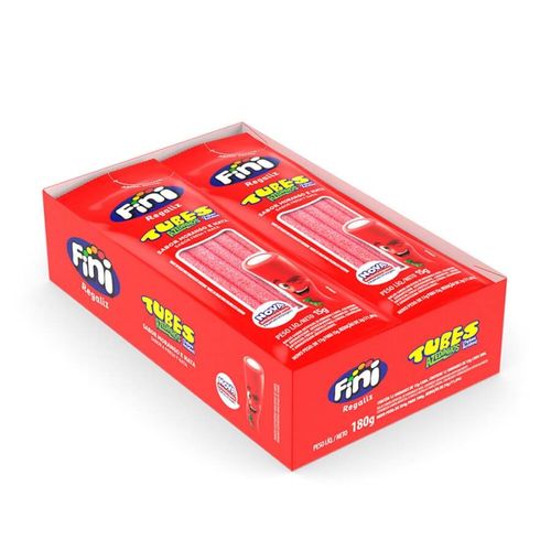 Bala Tubes Morango Citrico 12x15gr Fini