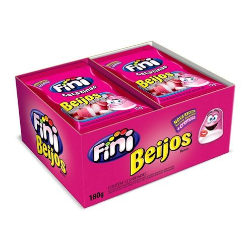 Bala Beijos De Morango 12x15 Gr Fini