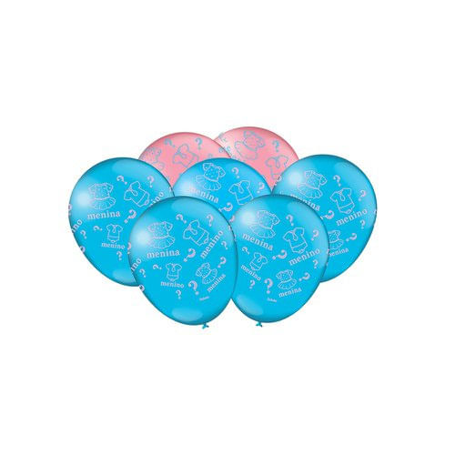 Balão Especial Chá Revelação N 9 C/ 25 Un Festcolor