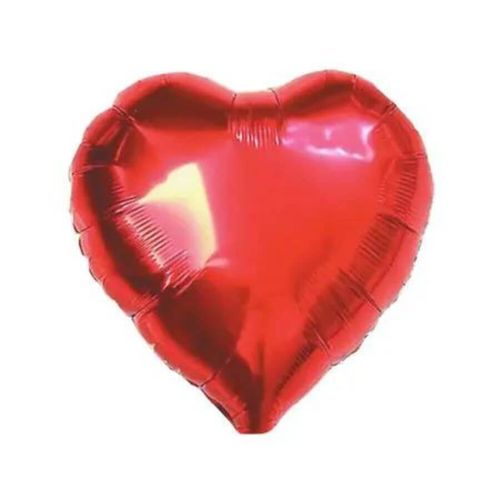 Balão Met. Coração 10 Cm Vermelho Brfesta
