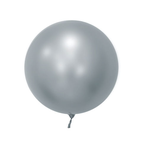 Balão Bubble Cromado Prata 24 60 Cm Mundo Bizarro