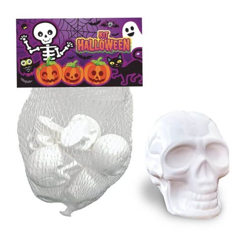 Kit Mini Cranio Branco C/ 06 Un Plastoy
