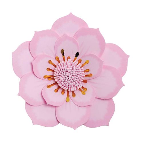 Flor Decorativa E.V.A Begonia M Coral C/ Metal 23 Cm (110045) Piffer