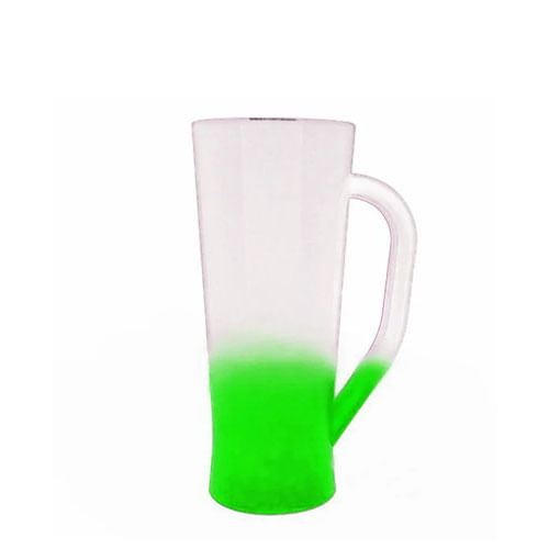 Caneca Slim Transparente Degrade Verde 400  Ml Franzao