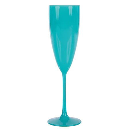 Taça Champanhe 170 Ml Solid. Azul Tiffany Amalu