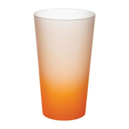 Copo Mega Drink Degrade Laranja 550 Ml Neoplas
