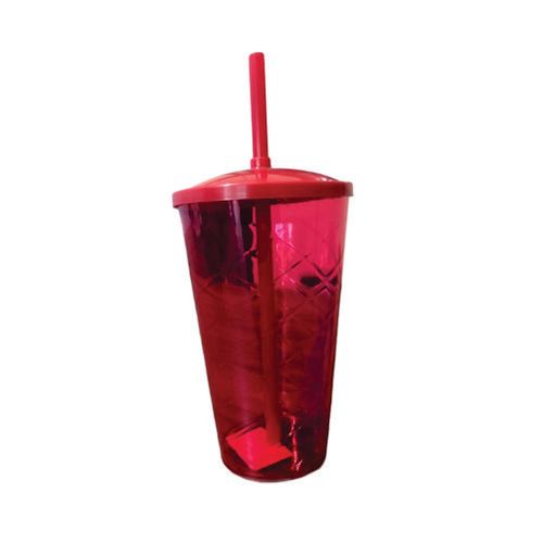 Copo Twister C/ Tampa Amarelo 500 Ml Crisplastic