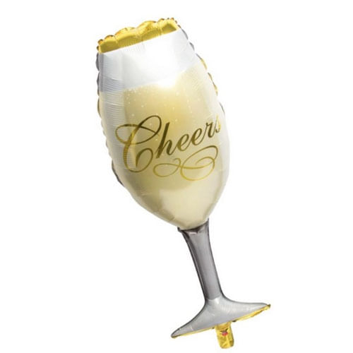 Balao Met. Taça Branca 51cm