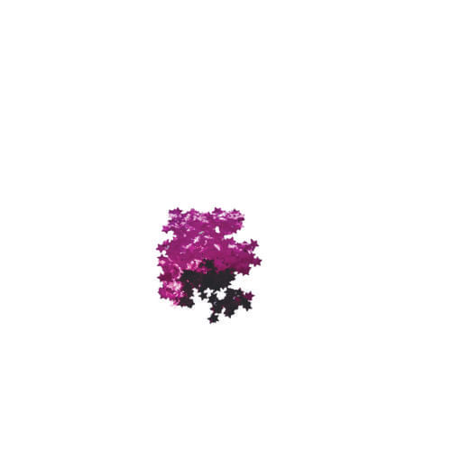 Confetes P/ Balões Estrela Holografico Roxo Neotrentina