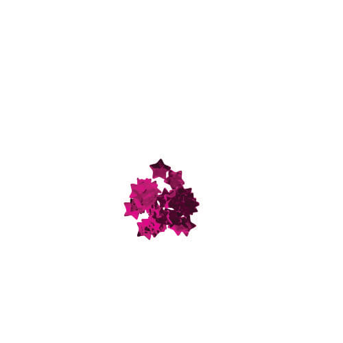 Confetes P/ Balões Estrela Holografico Pink Neotrentina