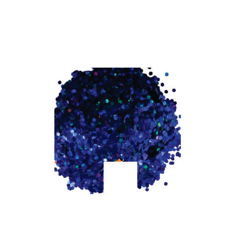 Confetes P/ Balões Hexagono Holografico Azul Neotrentina