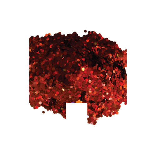 Confetes P/ Balões Hexagono Holografico Vermelho Neotrentina