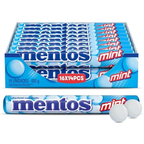 Bala Mentos Mint C/ 16 Un