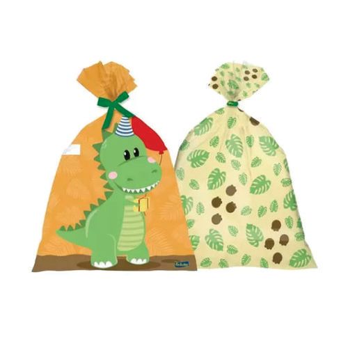 Sacola Plast. Dino Baby C/ 8 Un Festcolor