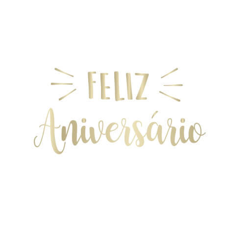 Lettering P Transf P/ Balao polFeliz Aniversariopol Dourado (39001383) Sempertex