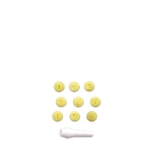 Kit Carimbo Numeros Amarelo (410921) Bluestar