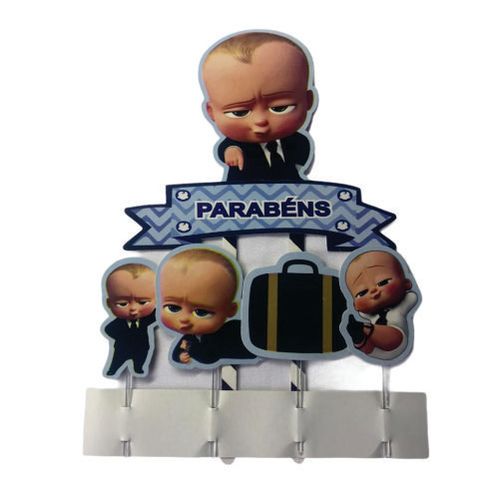 Topo P/ Bolo Bebe Chefinho C/ 5 Pçs Pablo