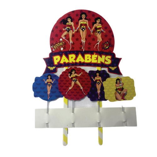 Topo P/ Bolo Menina Estrela C/ 5 Pçs Pablo