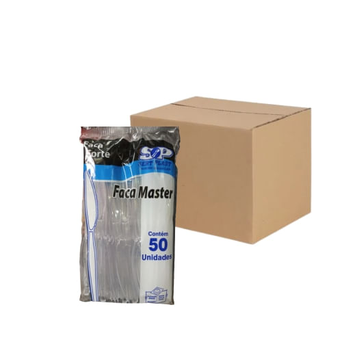 Faca Forte Cristal Cx C/ 20 X 50 Un Sert Plast