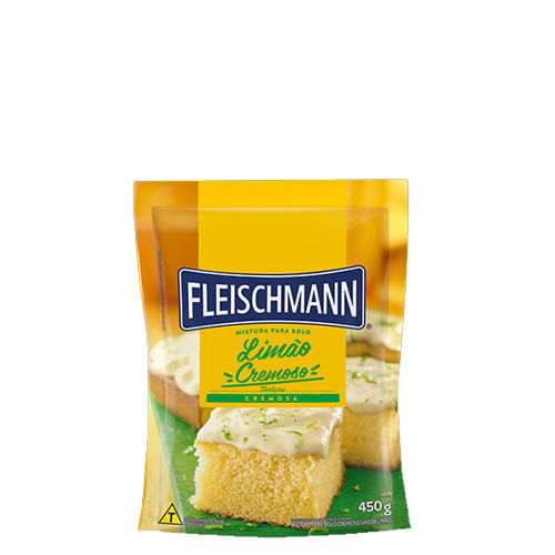 Mistura Bolo Limão Cremoso 450 Gr Fleischmann