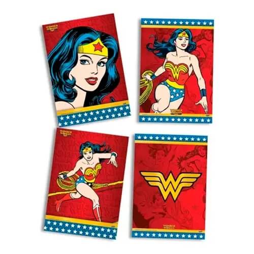 Quadros Decorativos Mulher Maravilha C/ 4 Un Festcolor