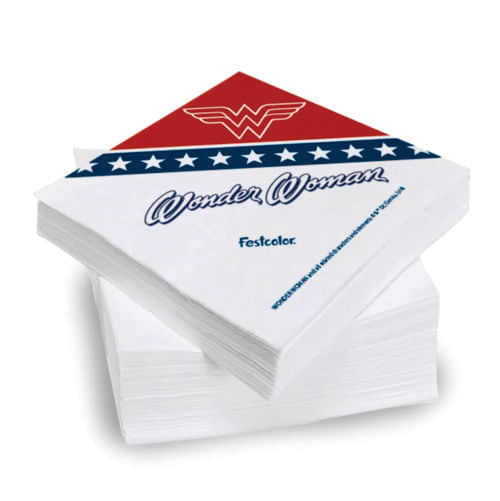 Guardanapo Mulher Maravilha C/ 16 Un Festcolor