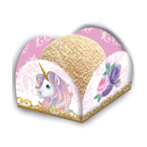 Porta Forminha Unicornio C/ 40 Un Festcolor