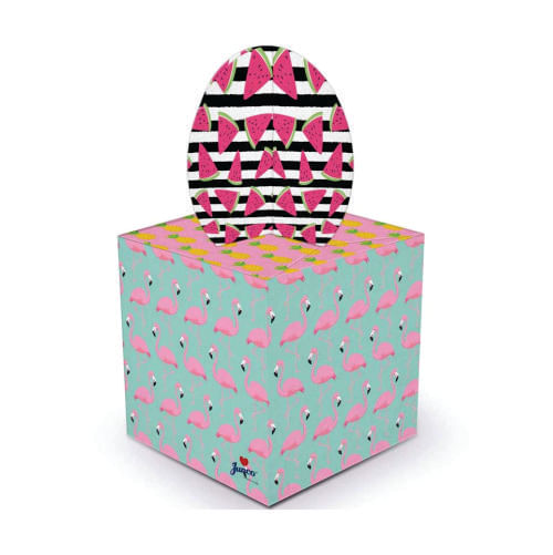 Caixa Lembrancinha Tropical C/ 8 Un Junco