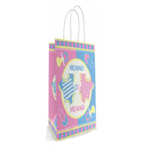 Sacola Papel Revelação 18x09x22 C/ 10 L E L