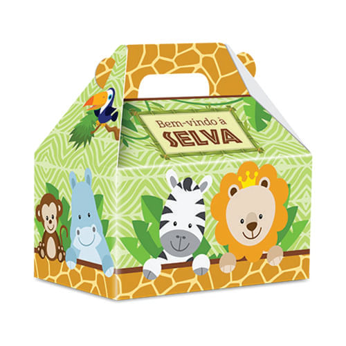 Caixa Surpresa Maleta Bem Vindo A Selva C/ 8 Un Junco