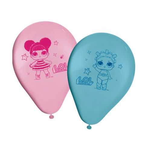 Balão Boneca Lol N 9 Azul/Rosa C/ 25 Un Regina