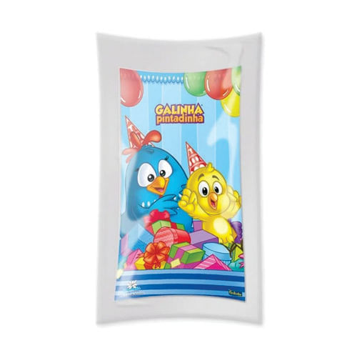 Sacola Plast. Galinha Pintadinha Parabéns C/ 8 Un Festcolor