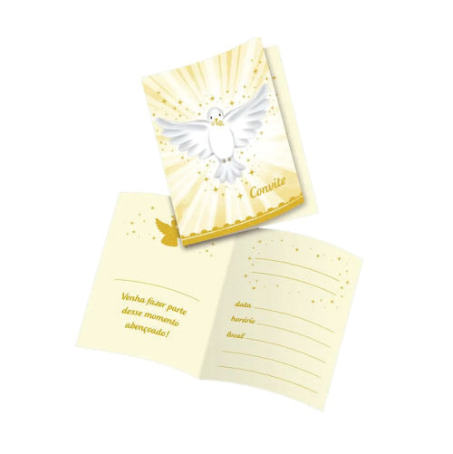 Convite Benção C/ 8 Un Festcolor