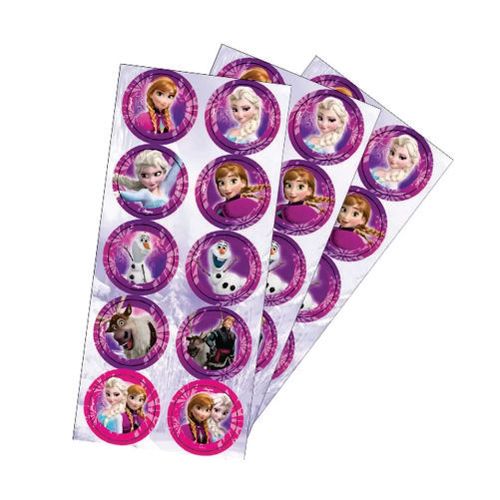 Adesivo Redondo Frozen C/ 3 Un Regina