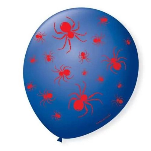 Balao Spider Man N 09 Azul Escuro/Vermelho C/25 Regina