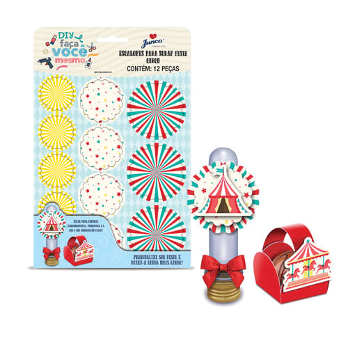 Cartela Escalope Circo C/ 12 Pçs Junco