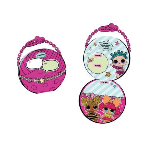 Convite Grande Boneca Lol C/ 8 Un Regina