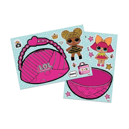 Kit Decorativo C/ Apliques Boneca Lol Regina