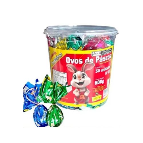 Mini Ovo Pascoa Purissimo Ao Leite Pote 600gr Ki-Kakau