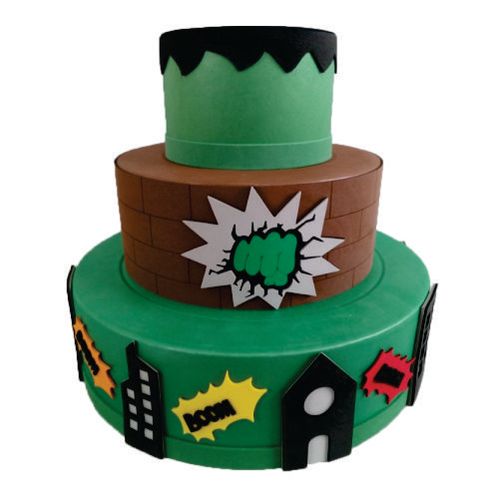 Bolo Cenográfico Heróis 4 (19348) Cia Do E. V. A