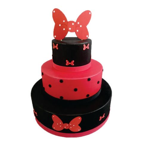 Bolo Cenográfico Laços Vermelho (19074) Cia Do E. V. A