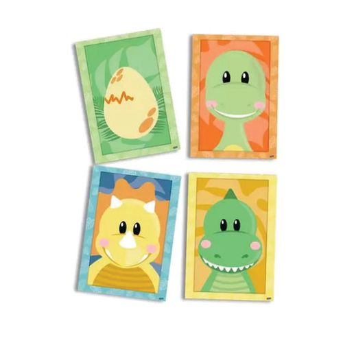 Quadros Decorativos Dino Baby C/ 4 Un Festcolor