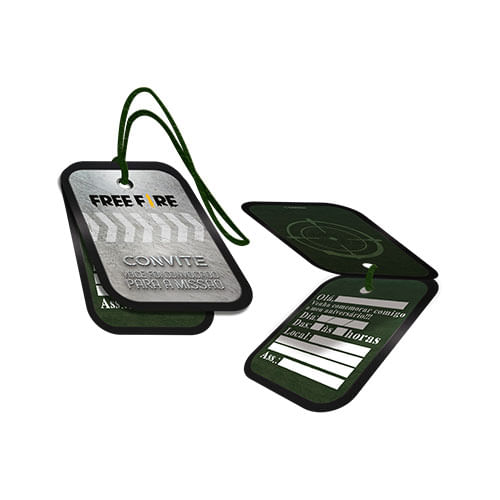 Convite Free Fire C/ 08 Un Festcolor