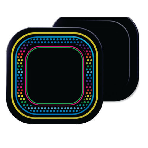 Prato 18 Cm Neon C/ 8 Un Junco