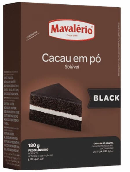 Cacau Po Black 180gr Mavalério
