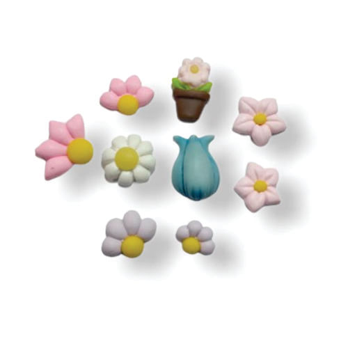 Molde Silicone Miniaturas De Florzinhas (B5173) Vianna