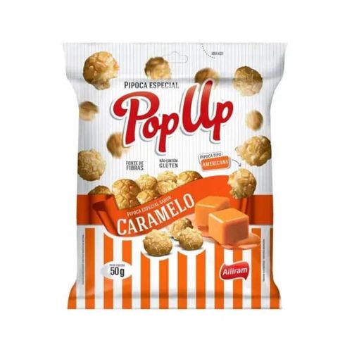 Pipoca Pop Up Caramelo 50 Gr Bell