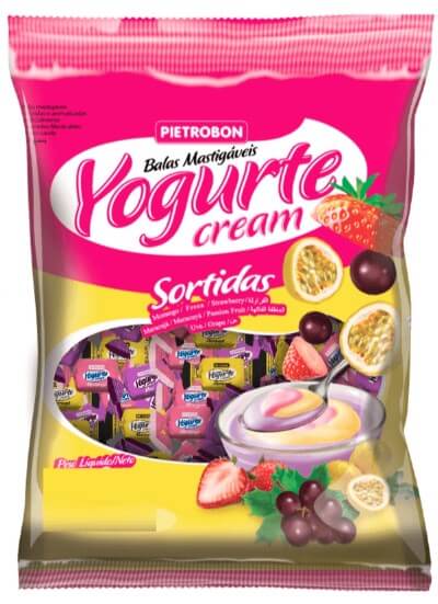Bala Yogurte Sortida 600gr Pietrobon