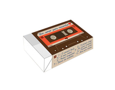 Caixa Divertida P/ 6 Doces Um Amor Para Recordar (510) C/ 10 Un Erika